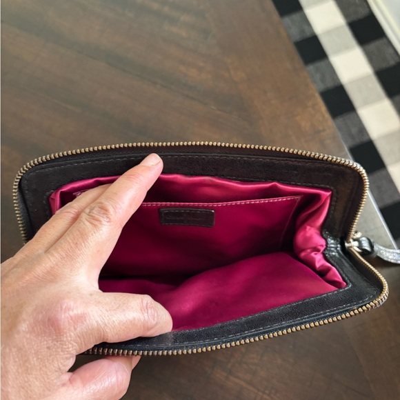 Cole Haan Shimmering Black Wristlet Clutch - Picture 3 of 5
